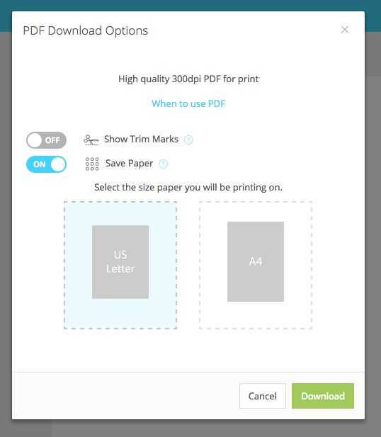 Save Paper Feature