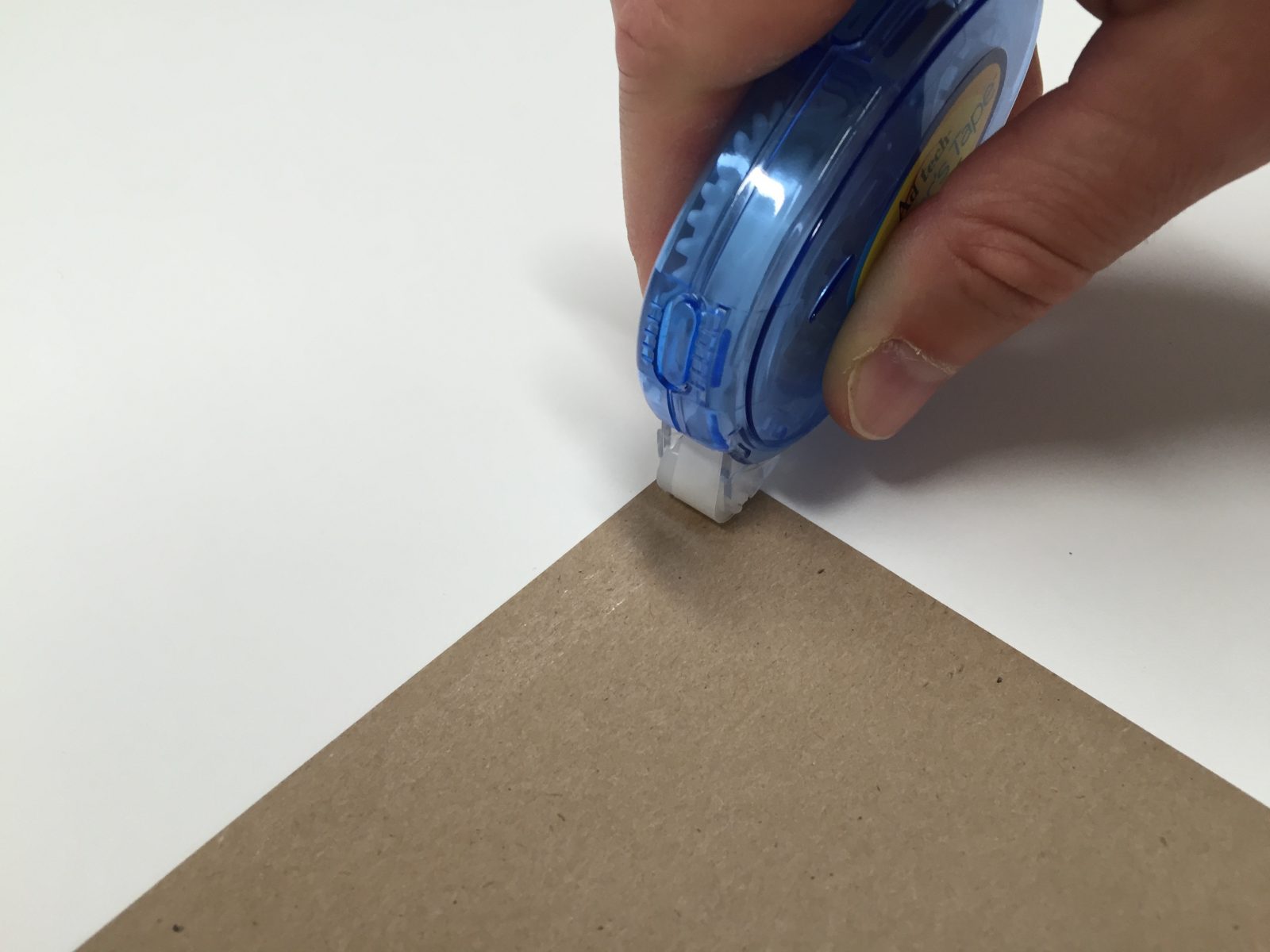 Using glue tape