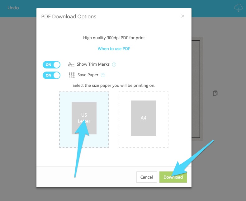 Select Paper Size