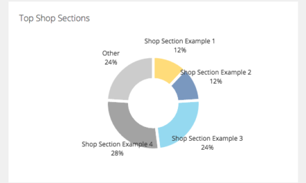 View Top Shop Sections and New / Returning Customer Data in Stats