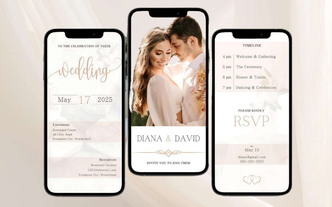 How to Design Your Own Digital Wedding Invitations