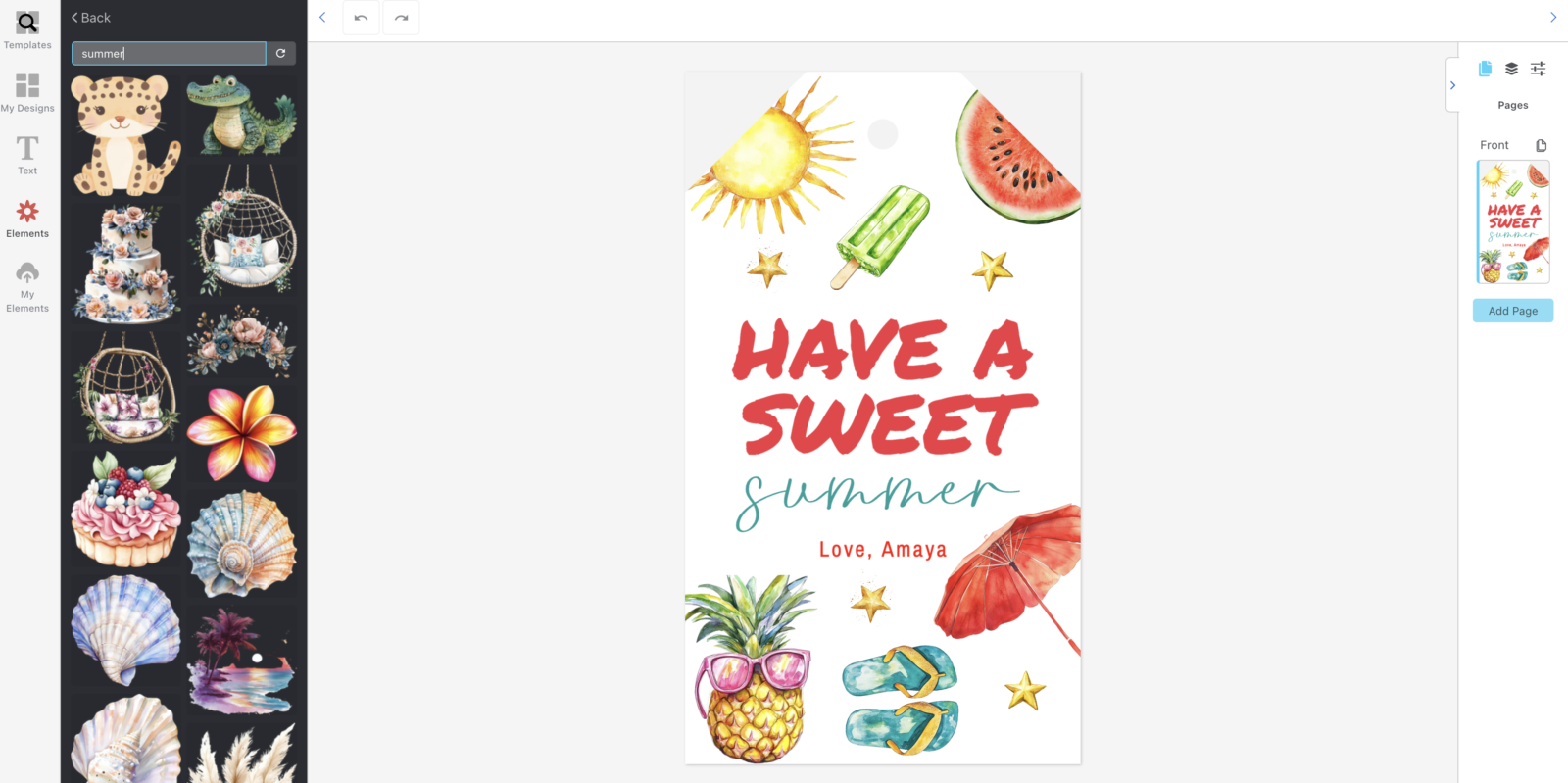 Create and Edit Summer Digital Product Trends using Templett