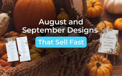 August and September Designs That Sell Fast