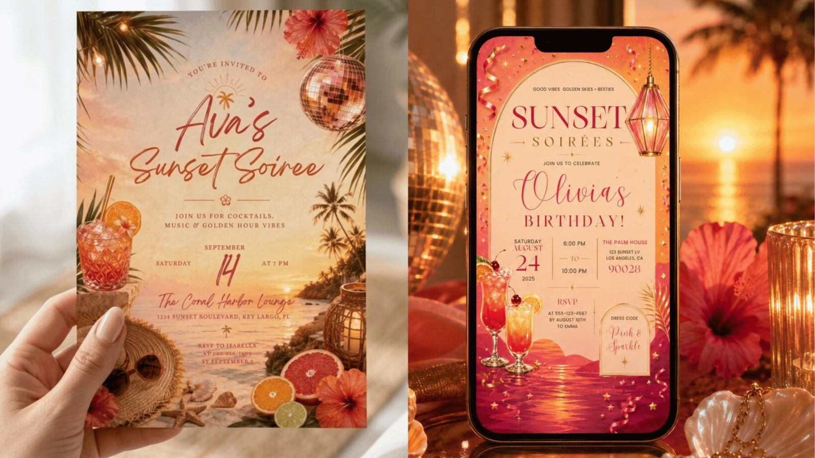 Summer Color Palettes for Invitations That Look Professional